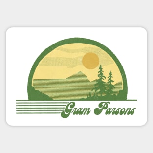 Gram Parsons / Retro Style Country Fan Design Sticker